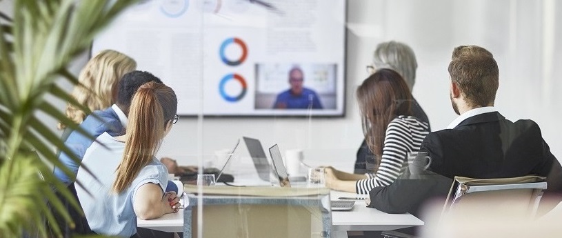 Executive Team Video Conferencing with CEO